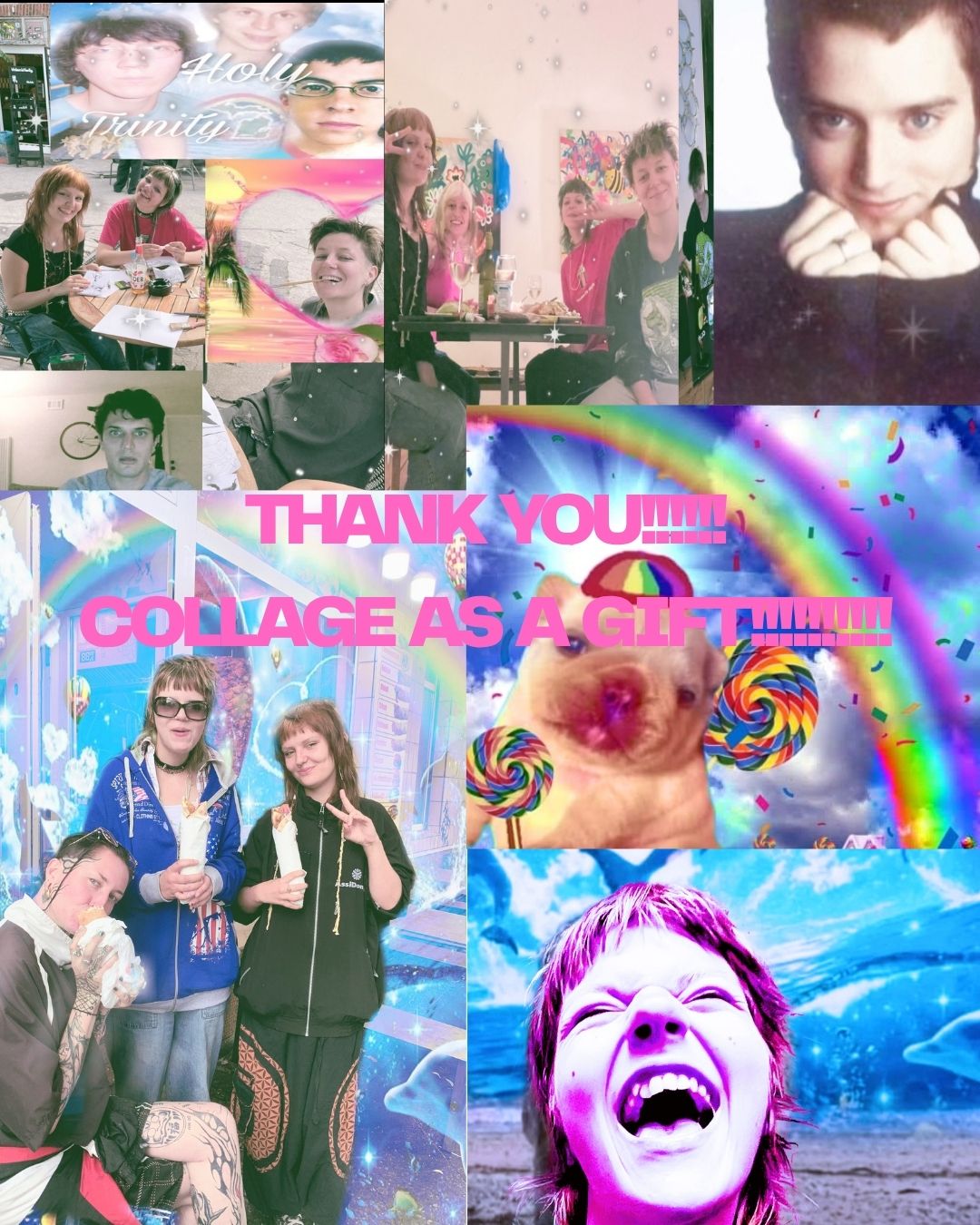 Pink Spy's collage as a GIF page showing the residency group
