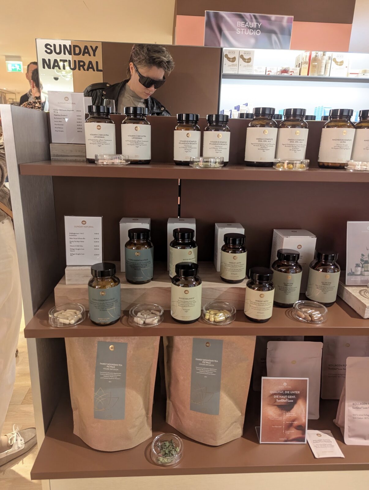 Sunday Natural display design and product placement for KaDeWe Berlin and Hamburg Alsterhaus Image 1